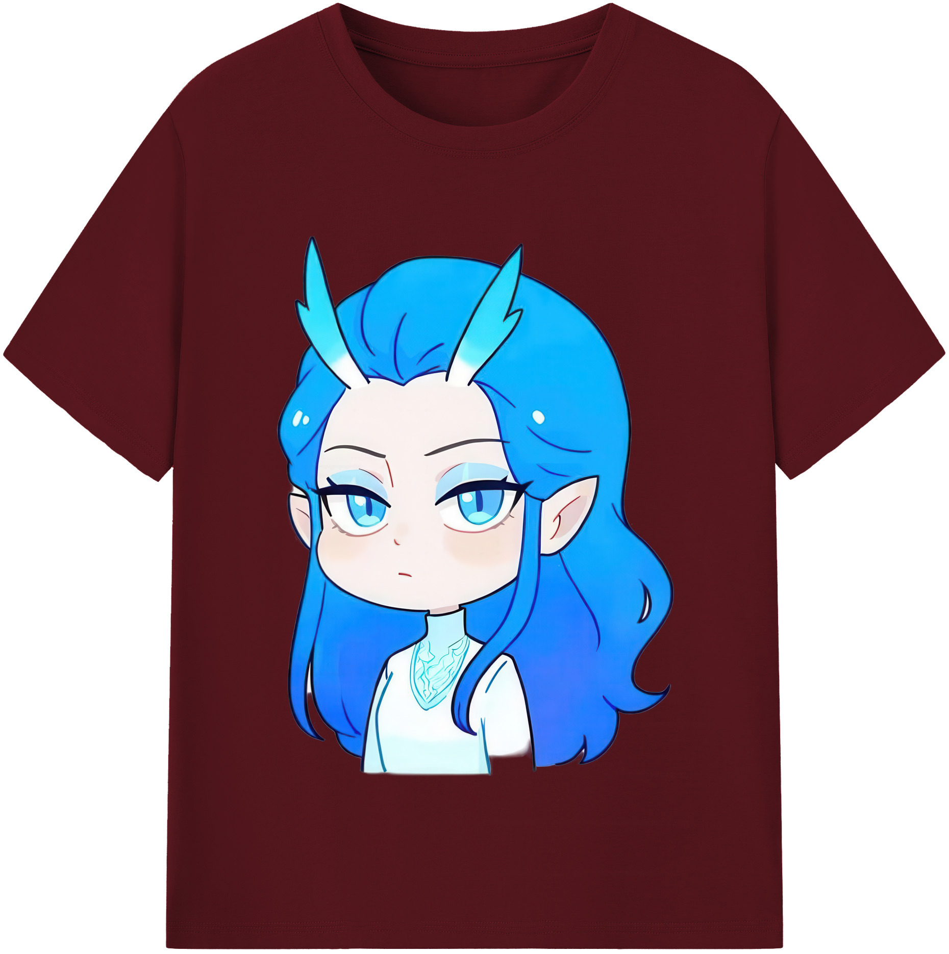 （画像用） Ne Zha 2 ナタ 魔童の大暴れ 綿100％半袖Tシャツ（フロントプリント）